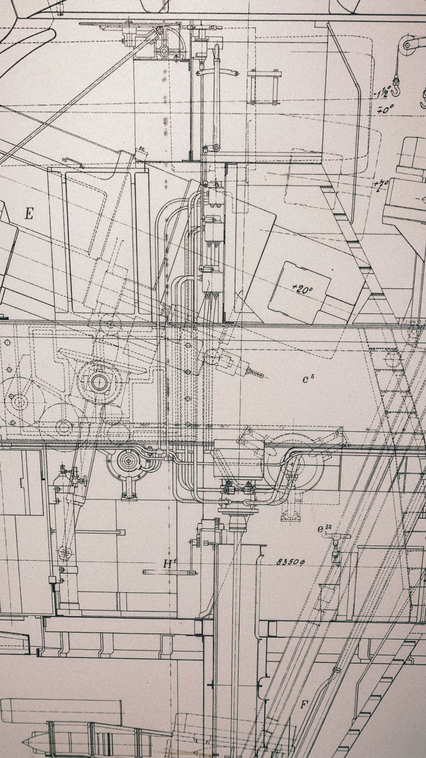 Detailed architectural plans and technical drawings